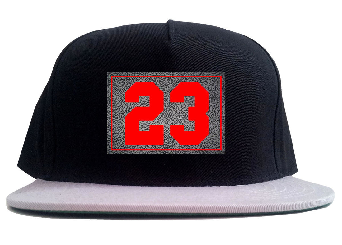 23 Cement Red Jersey 2 Tone Snapback Hat By Kings Of NY