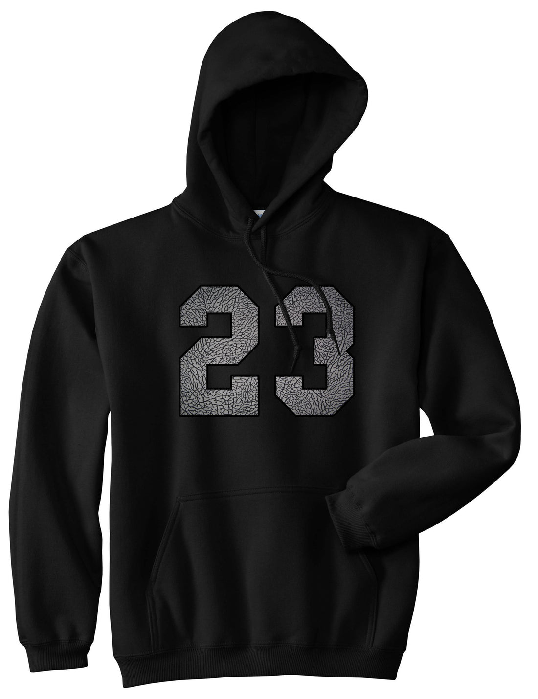 23 Cement Jersey Pullover Hoodie in Black By Kings Of NY