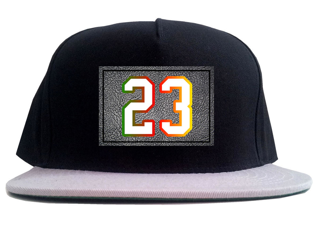 23 Cement Print Colorful Jersey 2 Tone Snapback Hat By Kings Of NY