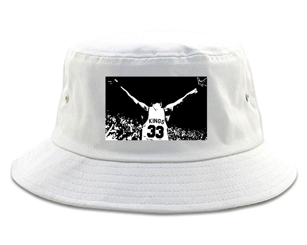 33 KINGS Bucket Hat in White