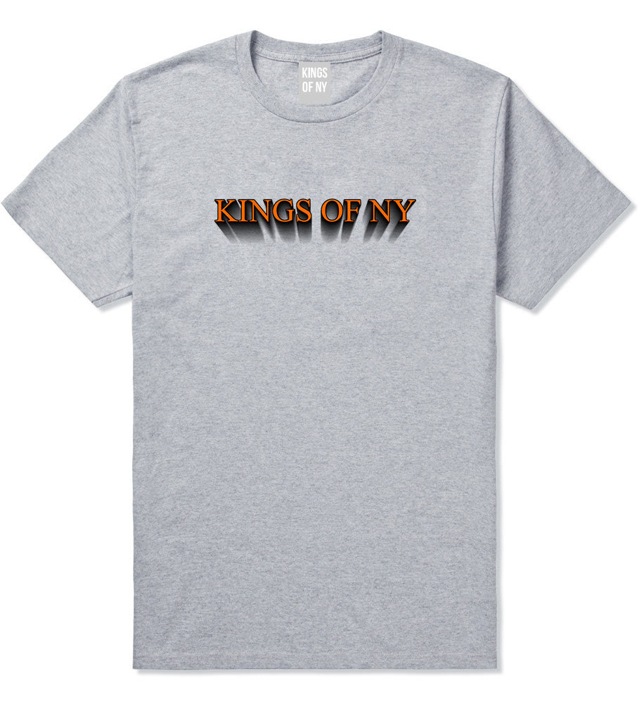 3D Text T-Shirt in Grey