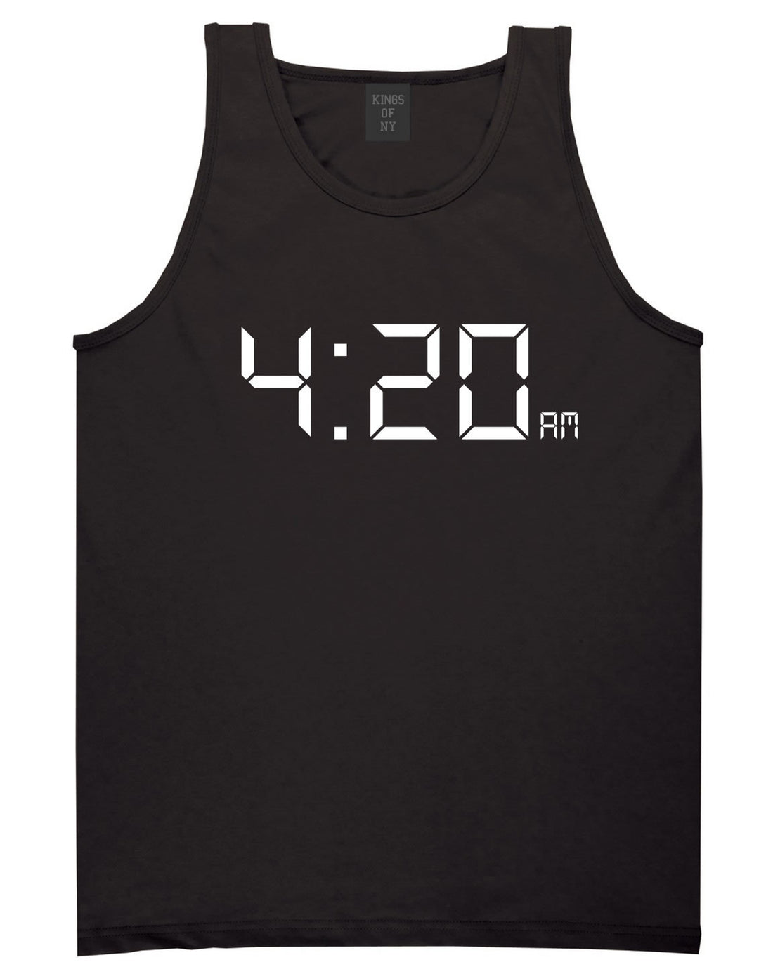 420 Time Weed Somker Tank Top in Black By Kings Of NY