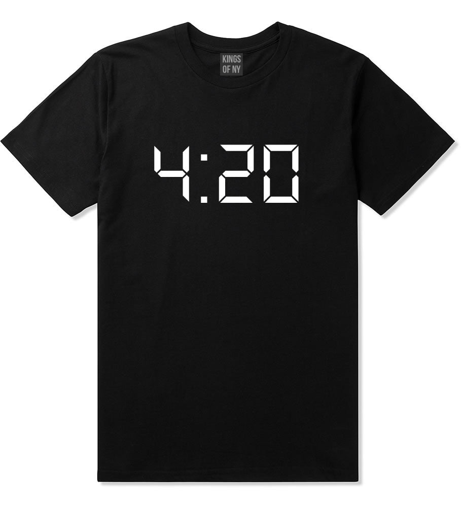 420 Time Weed Somker T-Shirt in Black By Kings Of NY