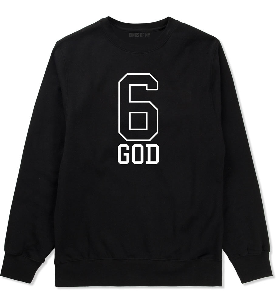 Six 6 God Crewneck Sweatshirt in Black By Kings Of NY
