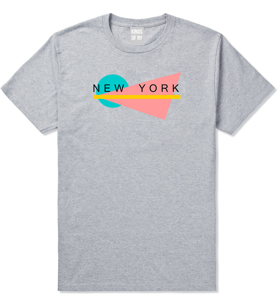 70s New York Spring T-Shirt in Grey