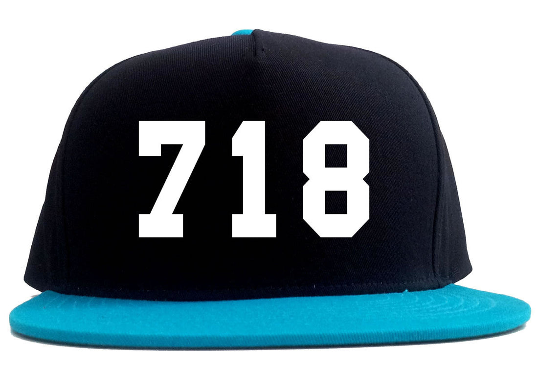 718 New York Area Code 2 Tone Snapback Hat By Kings Of NY
