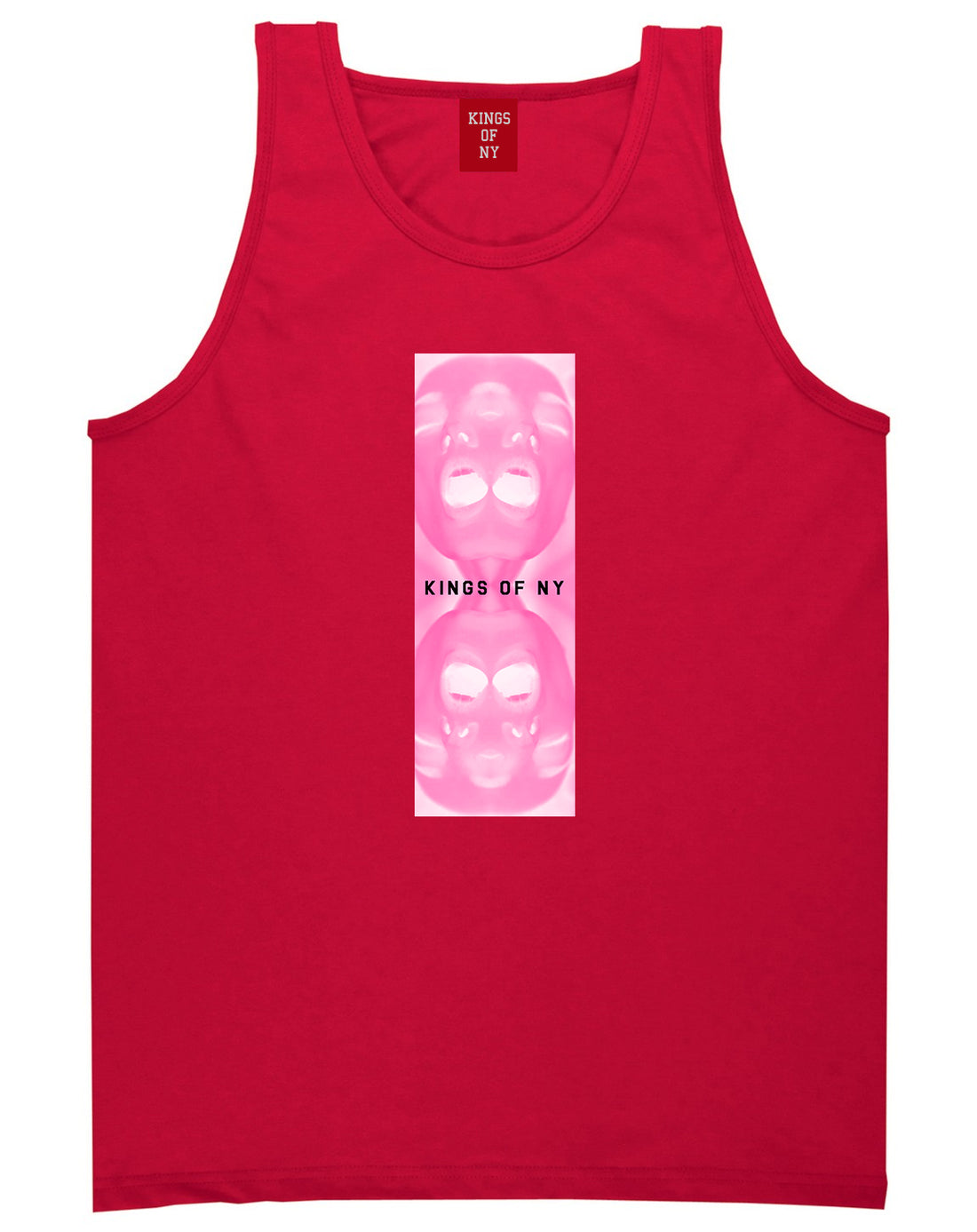 After Dark Mens Tank Top Shirt Red by Kings Of NY
