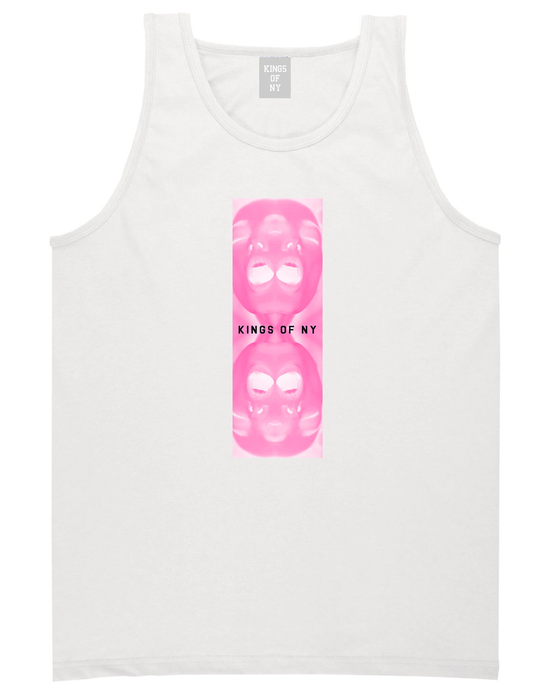 After Dark Mens Tank Top Shirt White by Kings Of NY