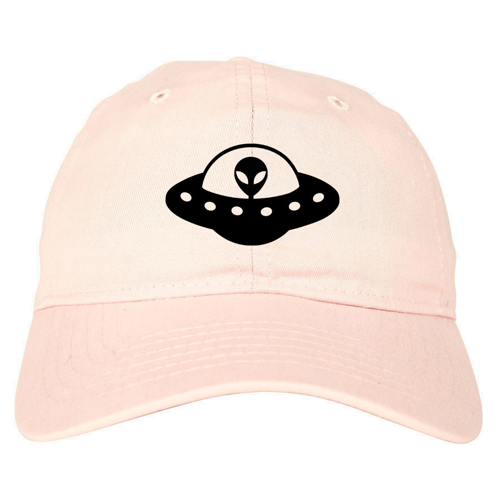 Alien_Spaceship_Chest Mens Pink Snapback Hat by Kings Of NY