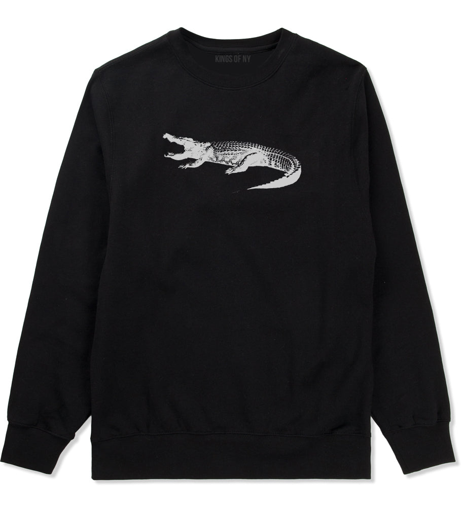 Alligator Black Crewneck Sweatshirt by Kings Of NY