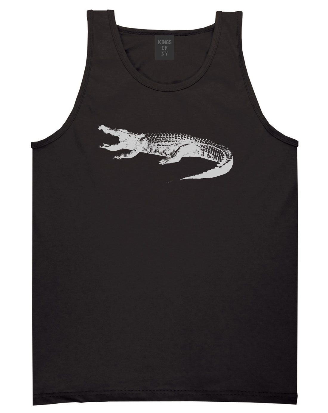 Alligator Black Tank Top Shirt by Kings Of NY