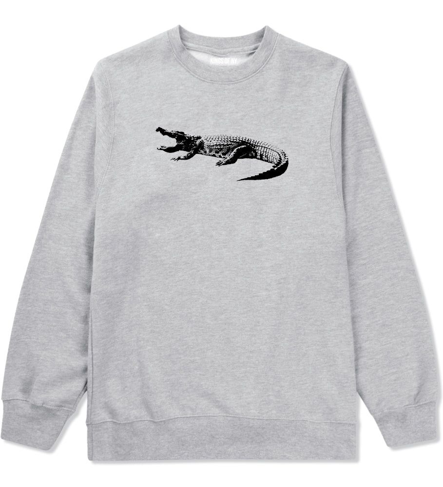 Alligator Grey Crewneck Sweatshirt by Kings Of NY