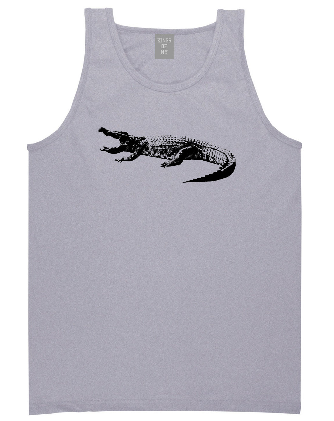 Alligator Grey Tank Top Shirt by Kings Of NY