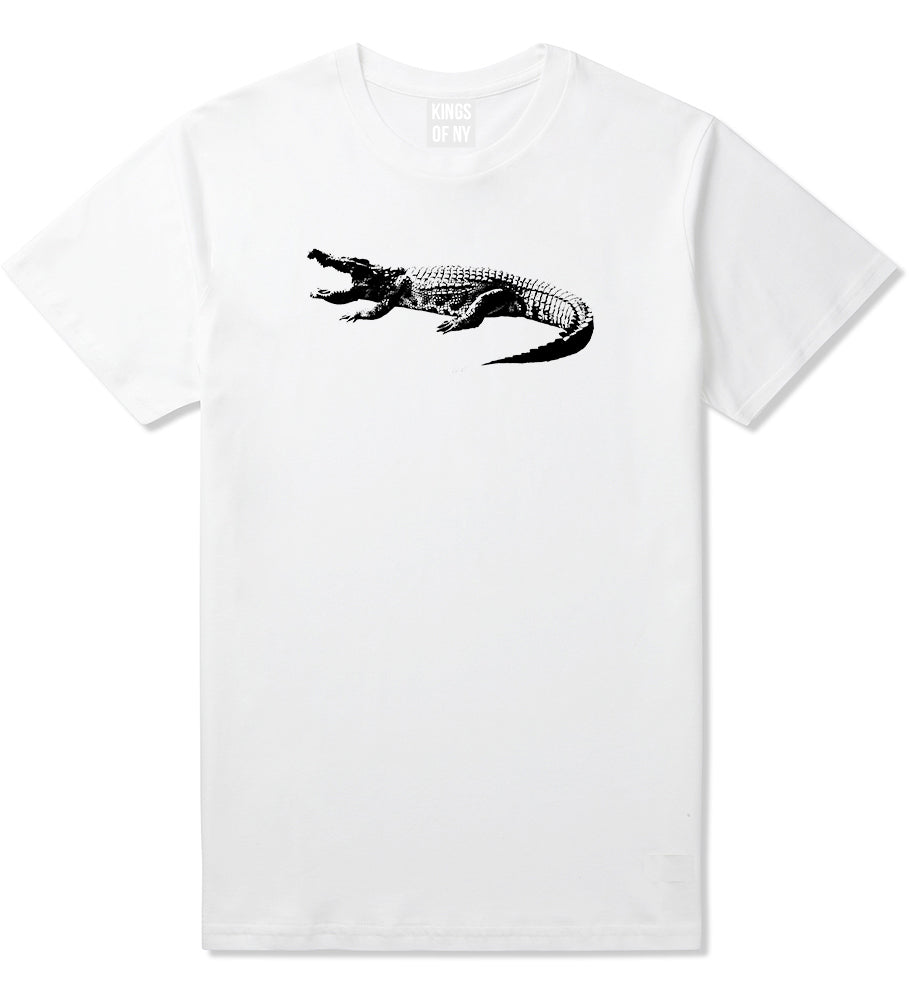 Alligator White T-Shirt by Kings Of NY