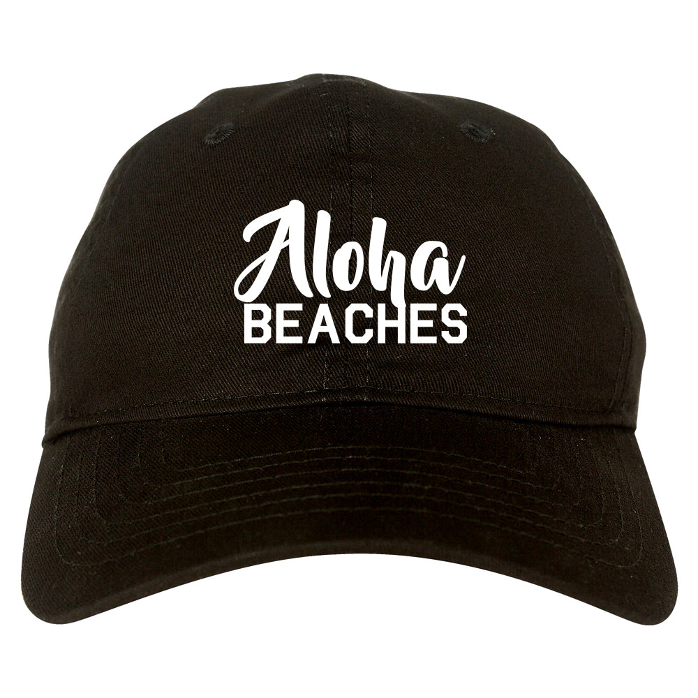 Aloha Beaches Dad Hat Baseball Cap Black