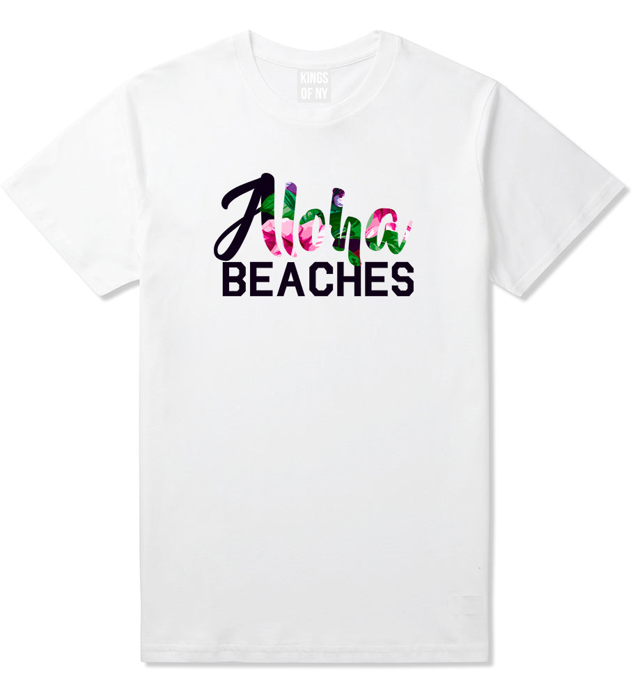 Aloha Beaches White T-Shirt by Kings Of NY