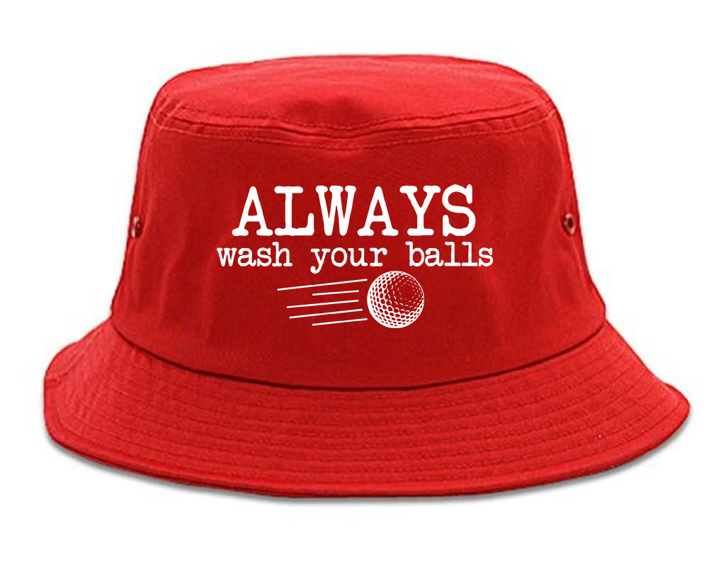 Always Wash Your Balls Funny Golf Mens Bucket Hat Cap – KINGS OF NY