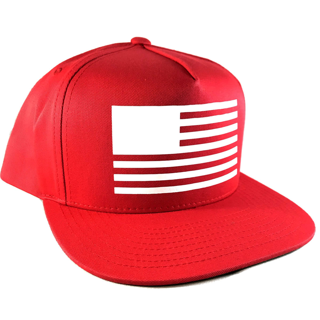 American Flag United States Mens Snapback Hat Cap Red