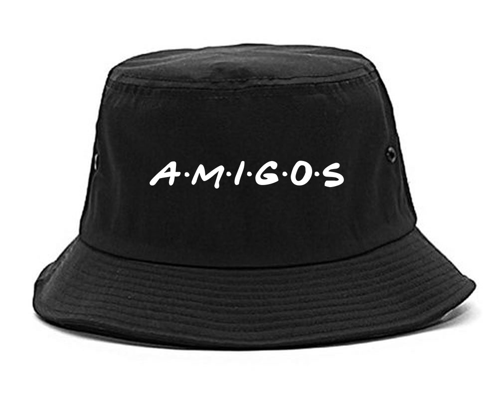 Amigos Funny Friends Spanish Mens Bucket Hat Black