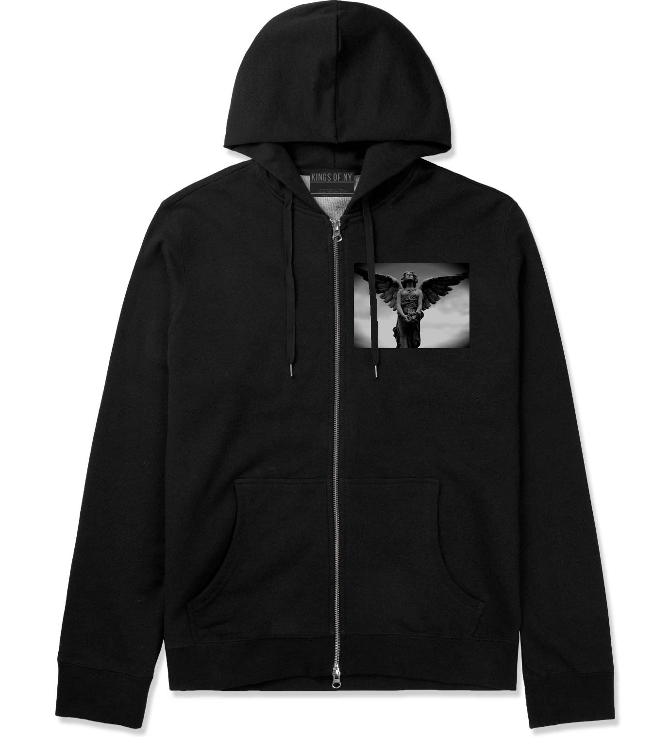 Goth zip up online hoodie