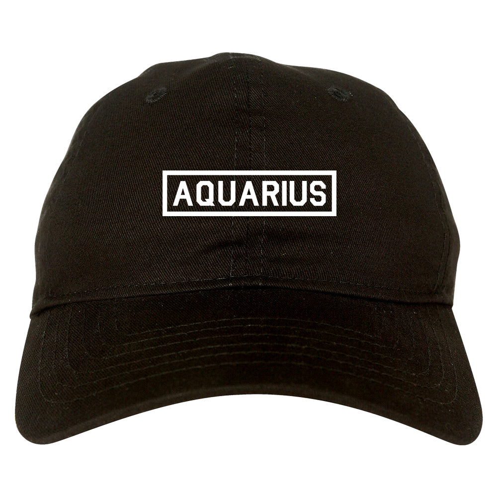 Aquarius_Horoscope_Sign Black Dad Hat