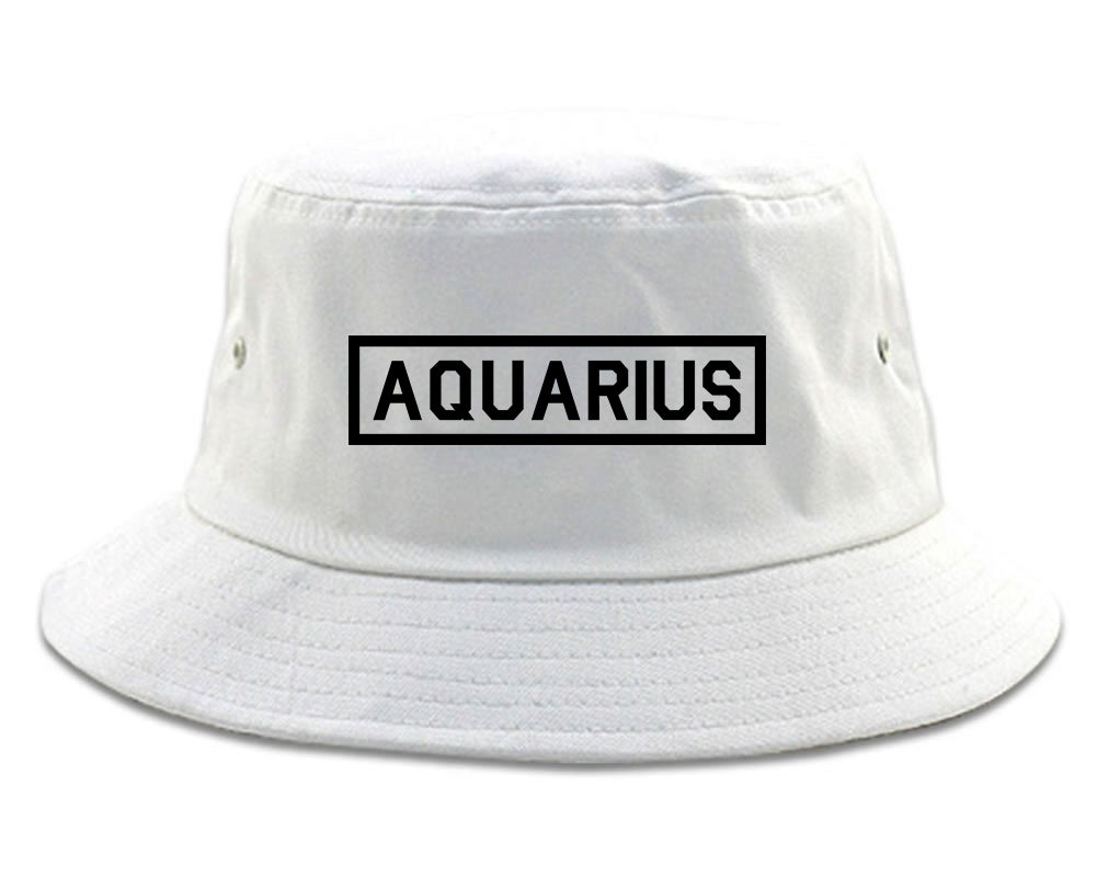 Aquarius_Horoscope_Sign White Bucket Hat