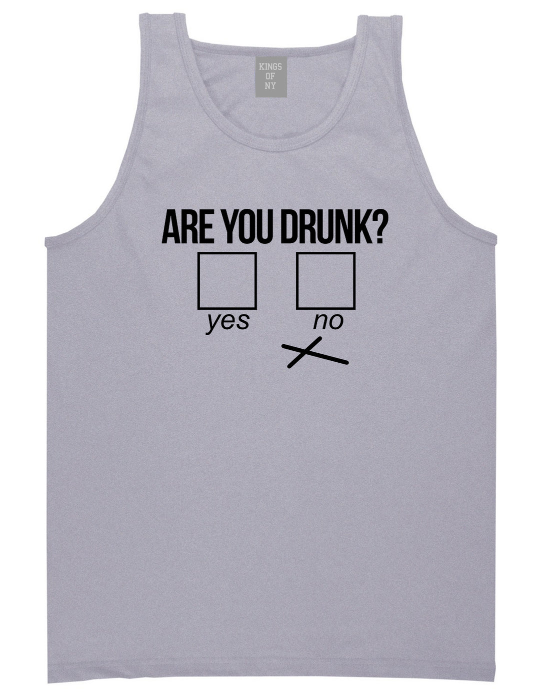 Are You Drunk Funny Beer Drinking Party Mens Tank Top T-Shirt Grey
