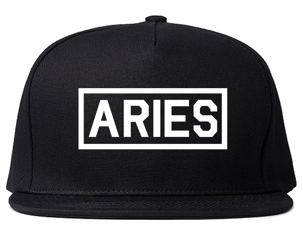 Aries_Horoscope_Sign Black Snapback Hat