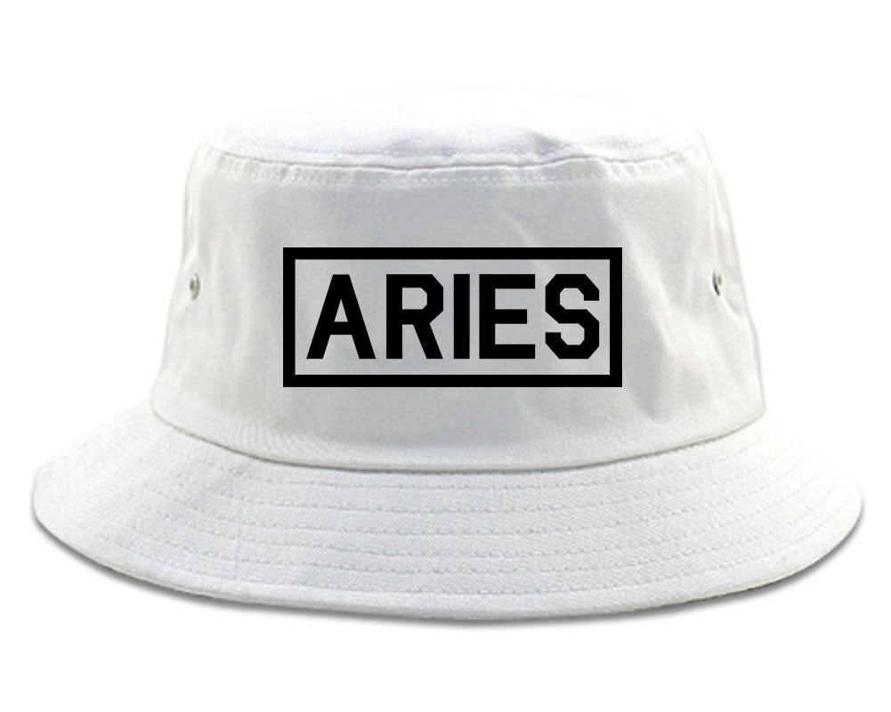 Aries_Horoscope_Sign White Bucket Hat