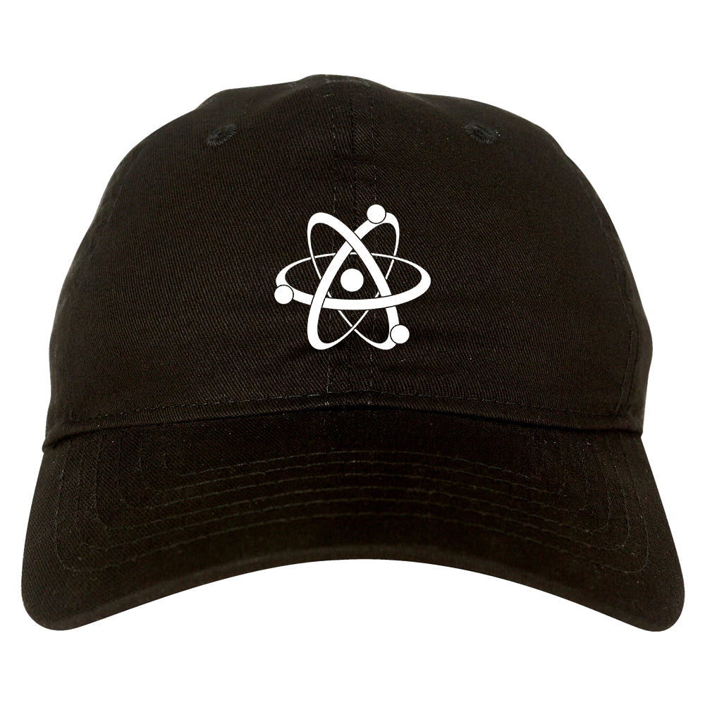 Atom Symbol Science Mens Dad Hat Black