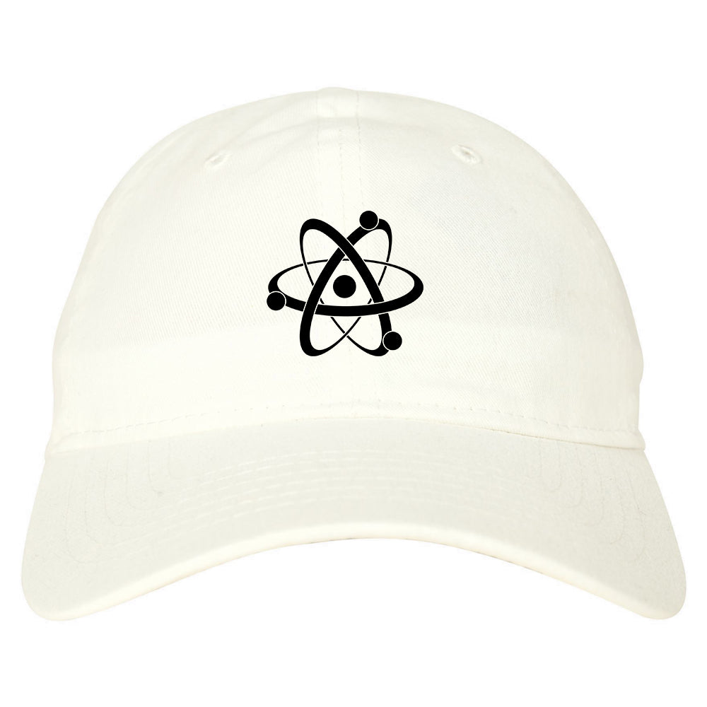 Atom Symbol Science Mens Dad Hat White