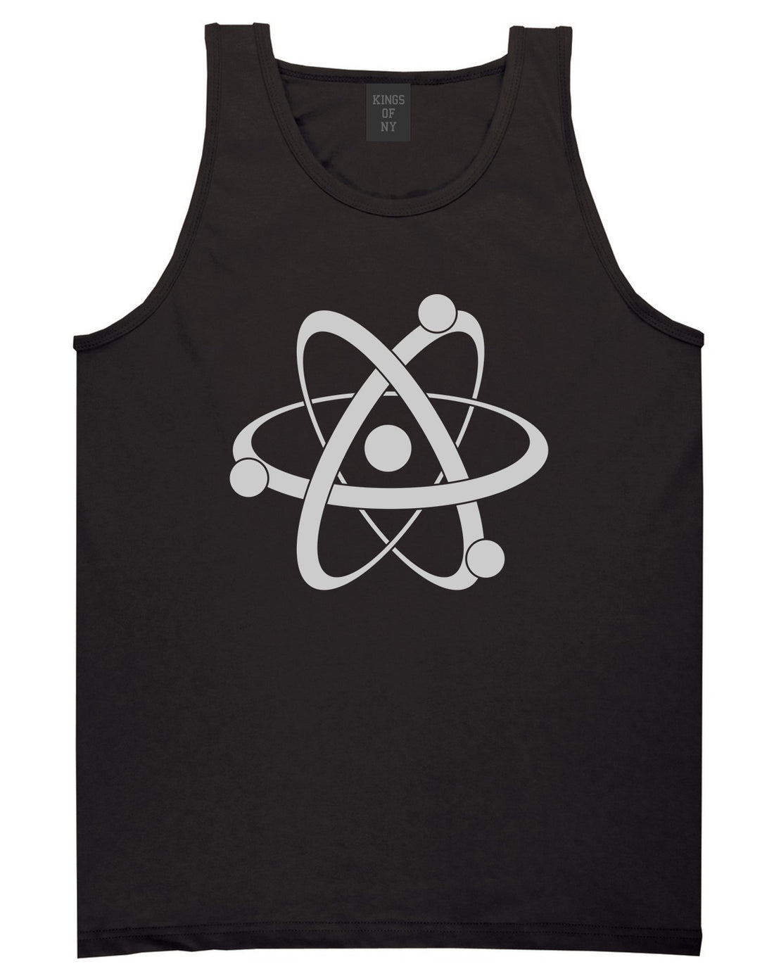 Atom Symbol Science Mens Tank Top T-Shirt Black
