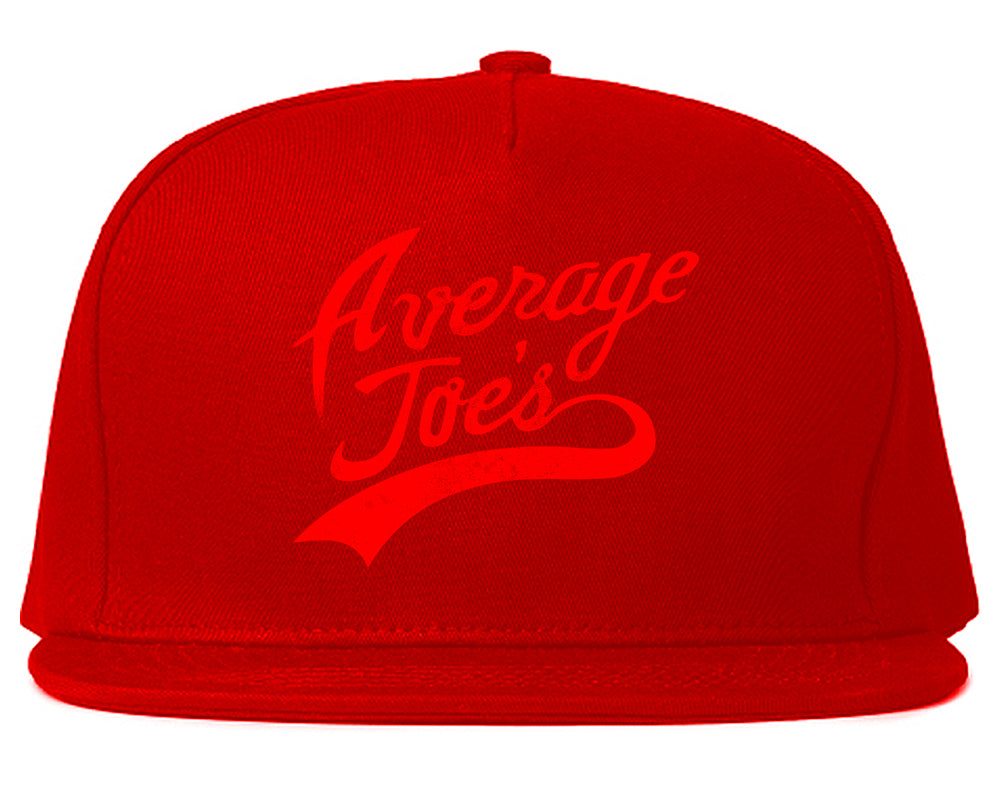 Average Joes Funny Dodgeball Mens Snapback Hat Red