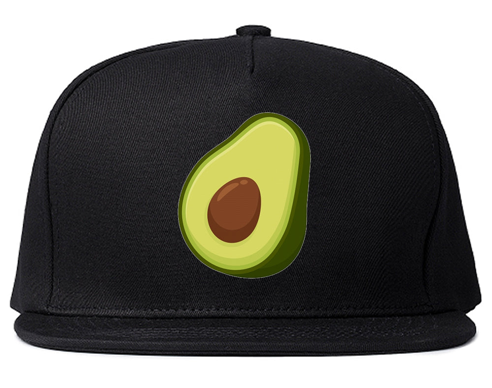 Avocado Vegan Chest Mens Snapback Hat Black