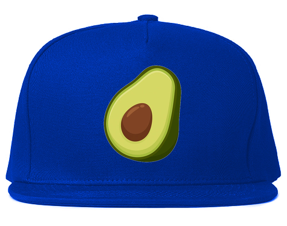 Avocado Vegan Chest Mens Snapback Hat Royal Blue