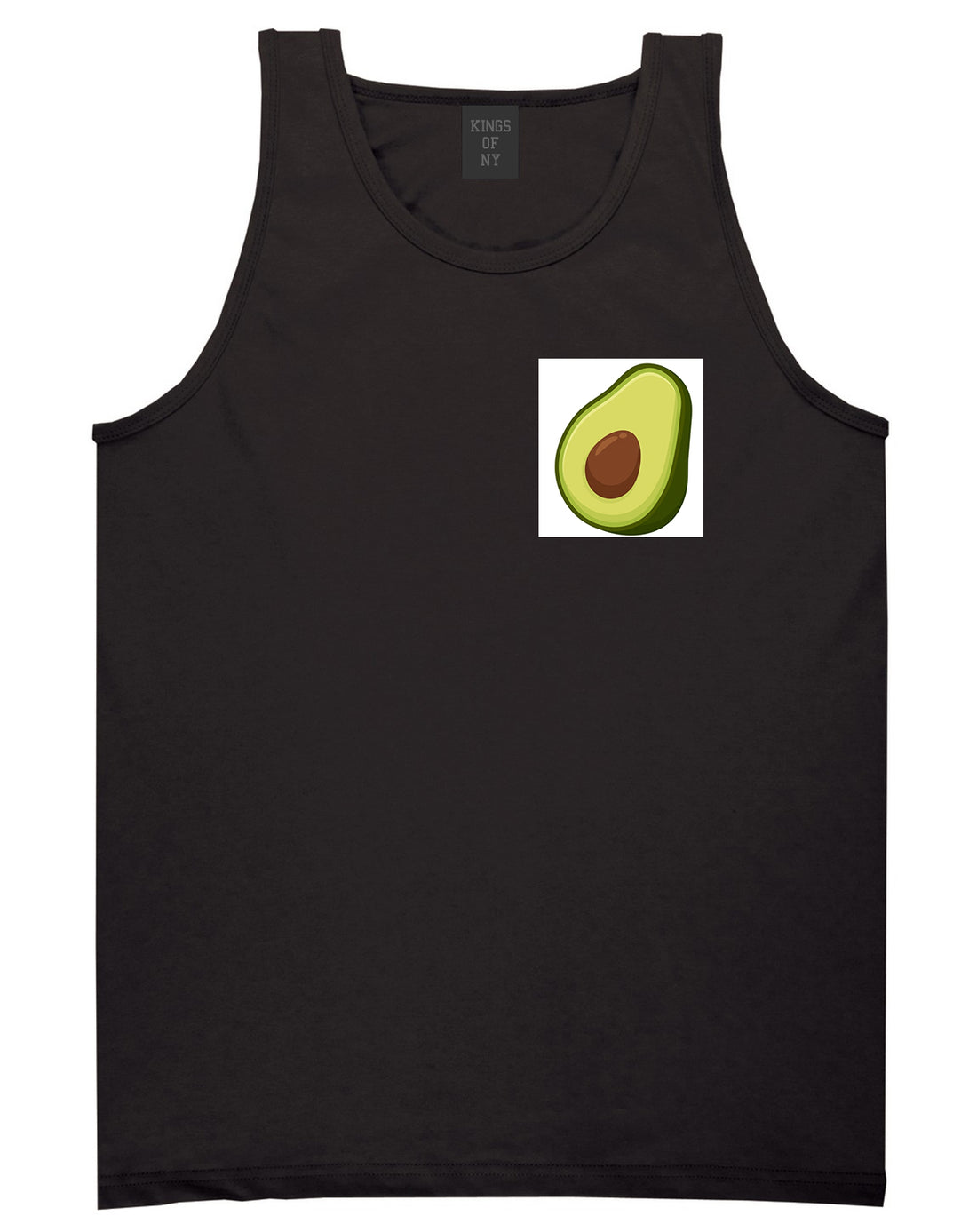 Avocado Vegan Chest Mens Tank Top T-Shirt Black