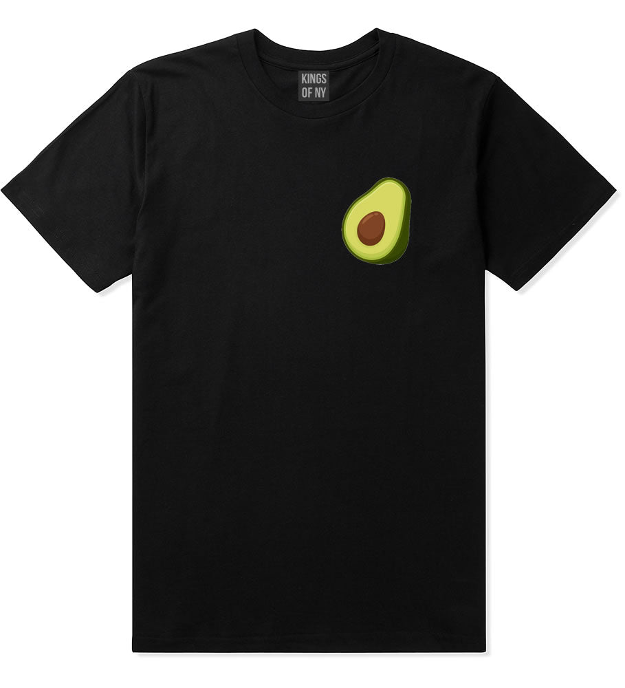 Avocado Vegan Food Mens T-Shirt Black