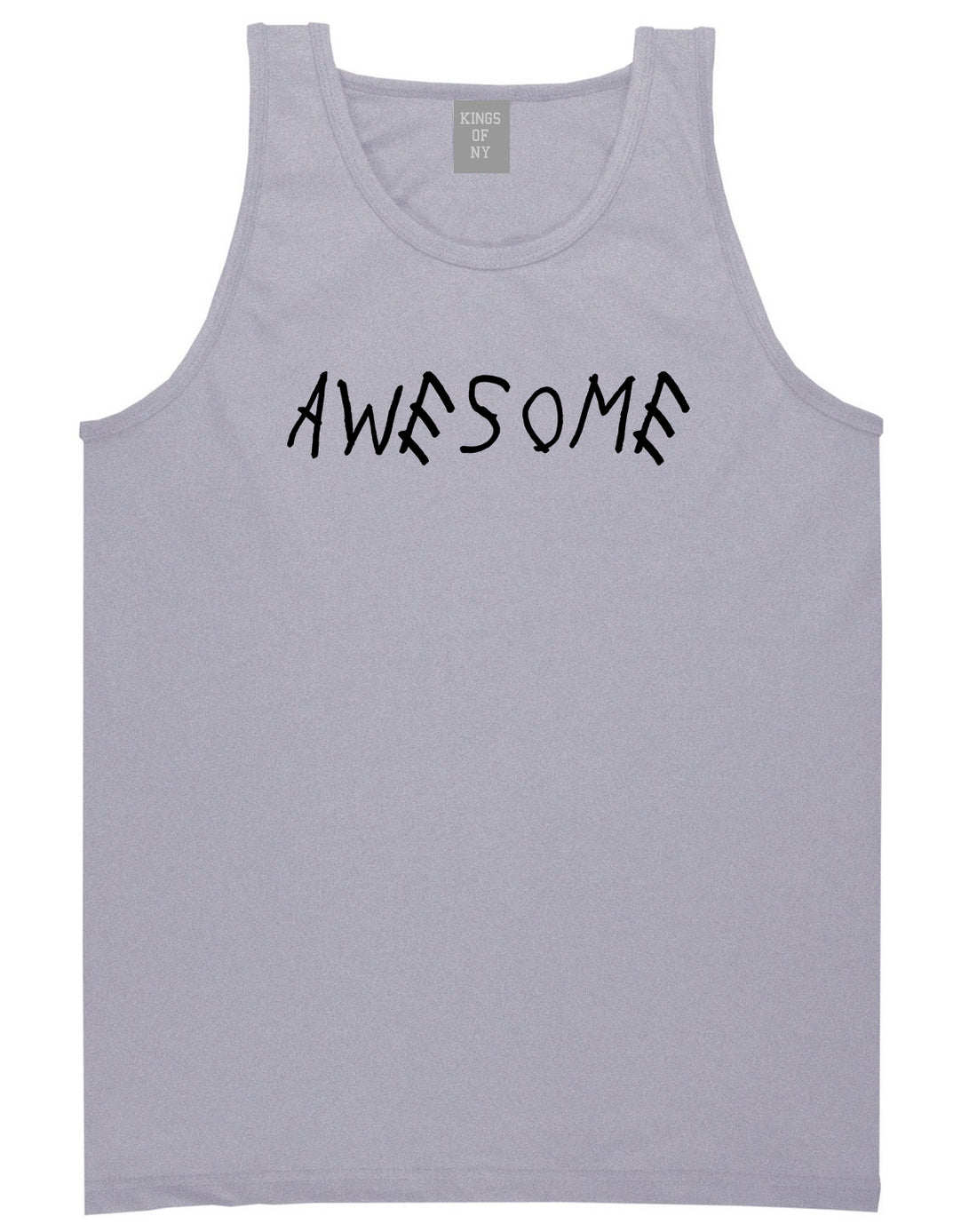Awesome Grey Tank Top Shirt by Kings Of NY
