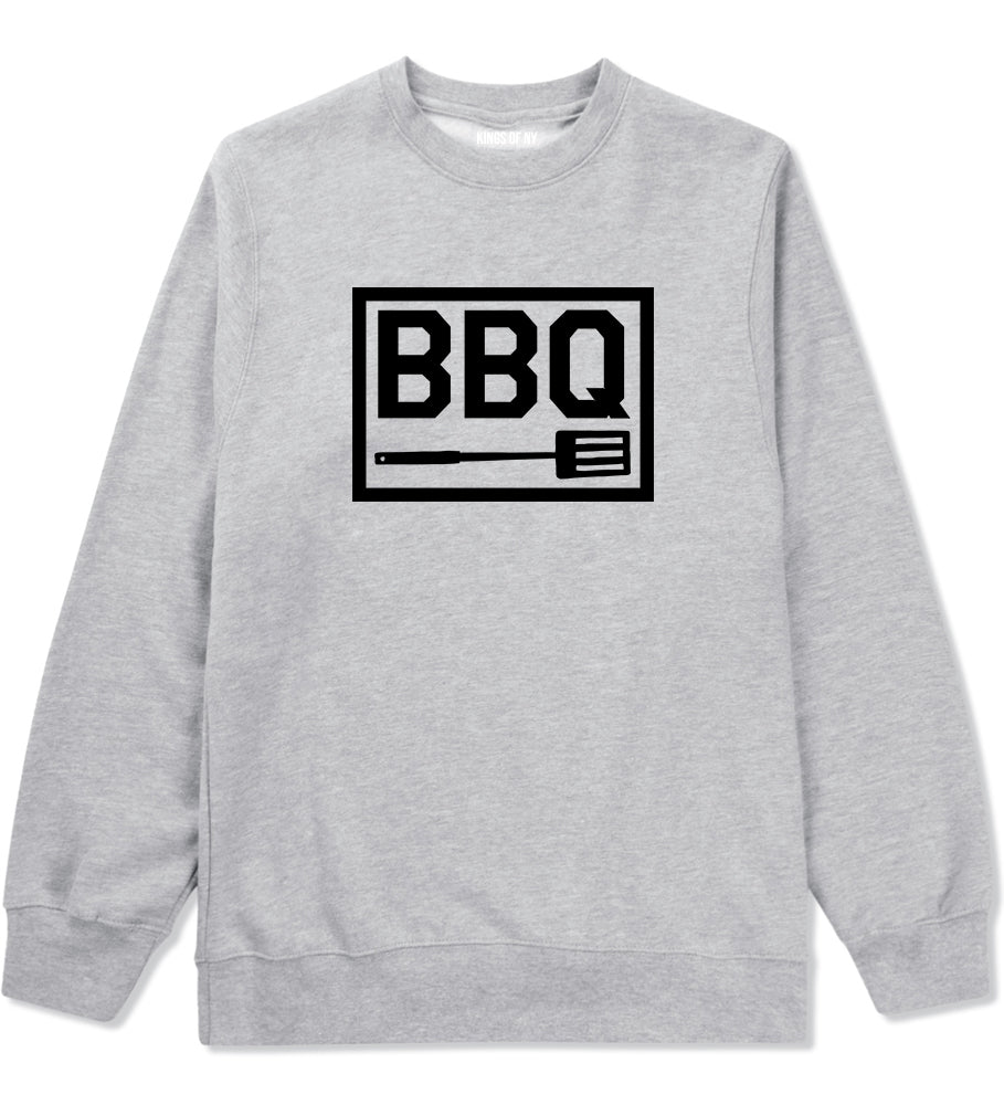 BBQ Barbecue Spatula Grey Crewneck Sweatshirt by Kings Of NY