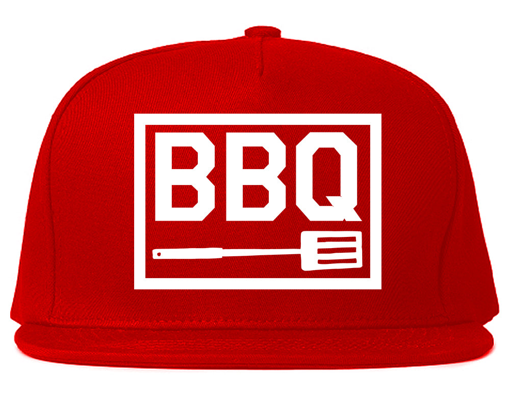 BBQ Barbecue Spatula Snapback Hat Red