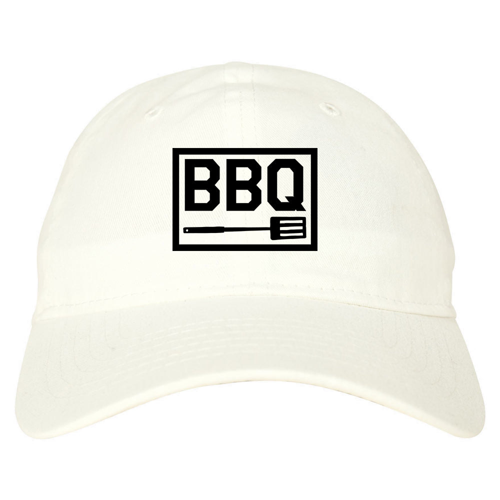BBQ Barbecue Spatula Dad Hat Baseball Cap White