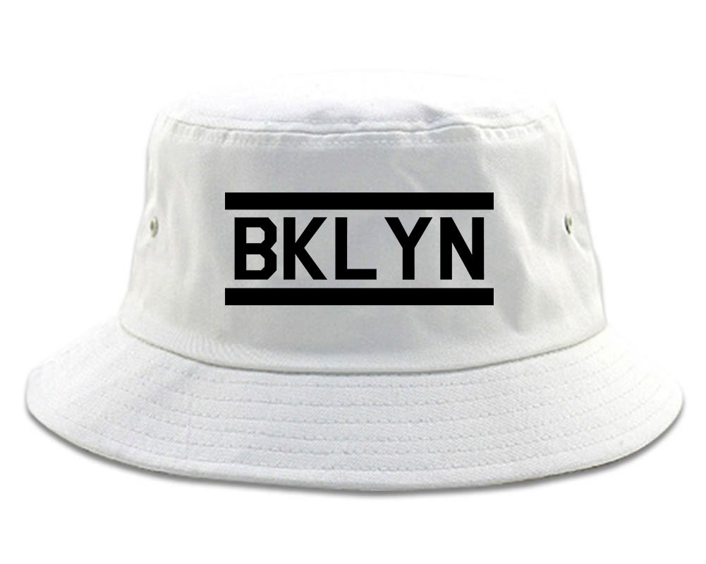 BKLYN Brooklyn Mens Bucket Hat White