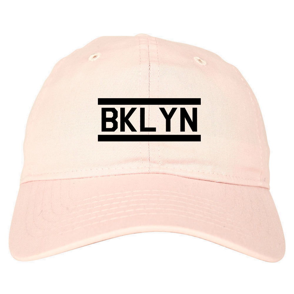 BKLYN Brooklyn Mens Dad Hat Baseball Cap Pink