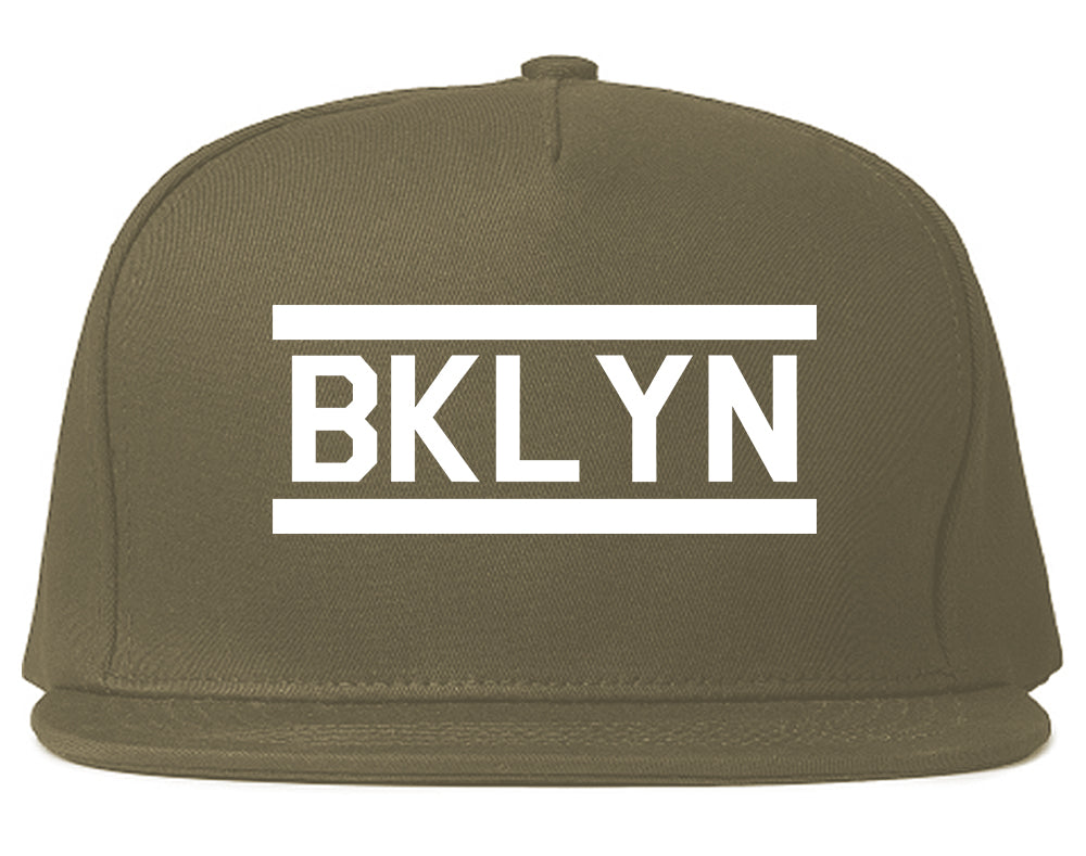BKLYN Brooklyn Mens Snapback Hat Grey