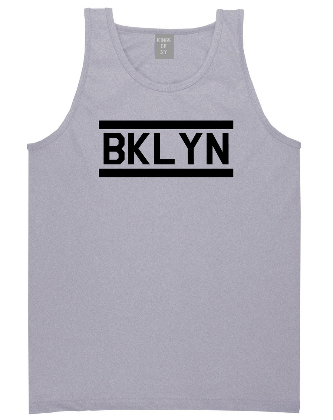 BKLYN Brooklyn Mens Tank Top Shirt Grey by Kings Of NY