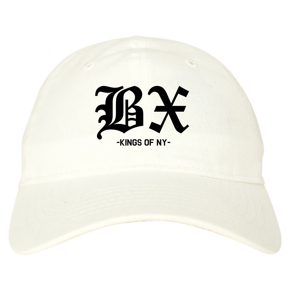 BX Old English Bronx New York White Dad Hat