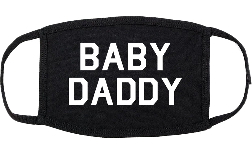 Baby Daddy Funny Fathers Day Cotton Face Mask Black