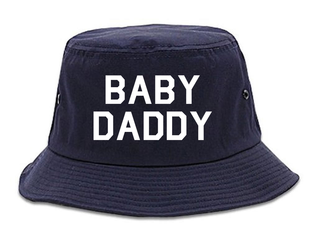 Baby Daddy Funny Fathers Day Mens Snapback Hat Navy Blue