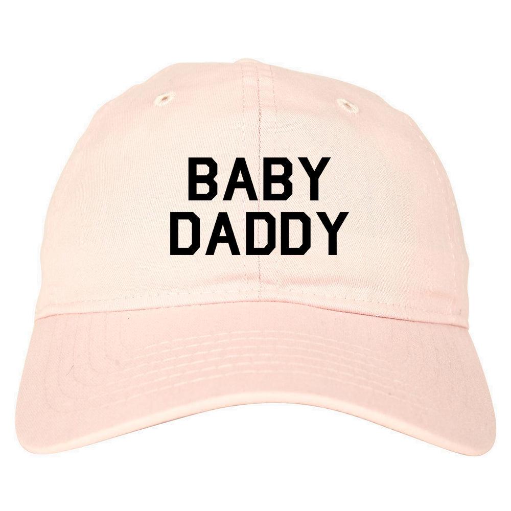 Baby Daddy Funny Fathers Day Mens Dad Hat Baseball Cap Pink