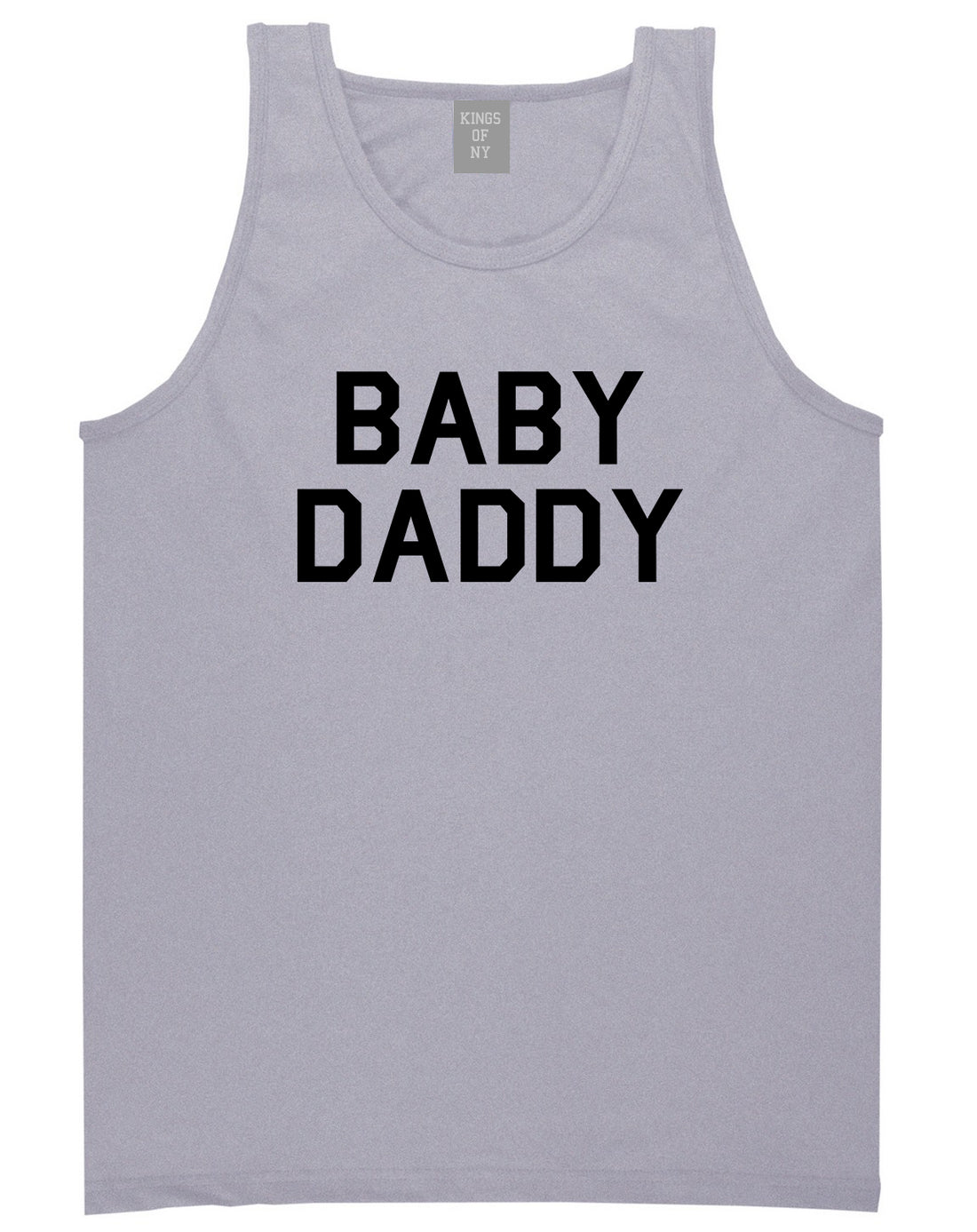 Baby Daddy Funny Fathers Day Mens Tank Top Shirt Grey